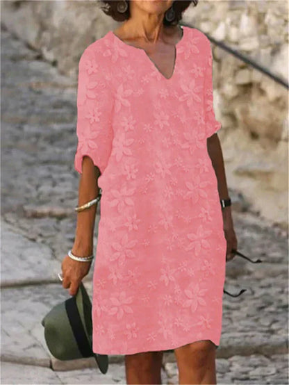 CD | Rochie midi elegantă cu flori