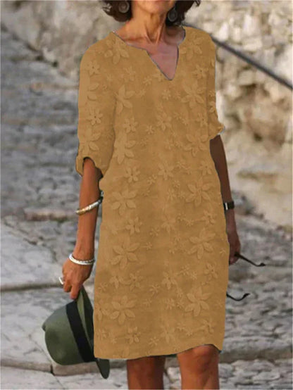CD | Rochie midi elegantă cu flori