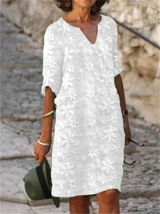 CD | Rochie midi elegantă cu flori