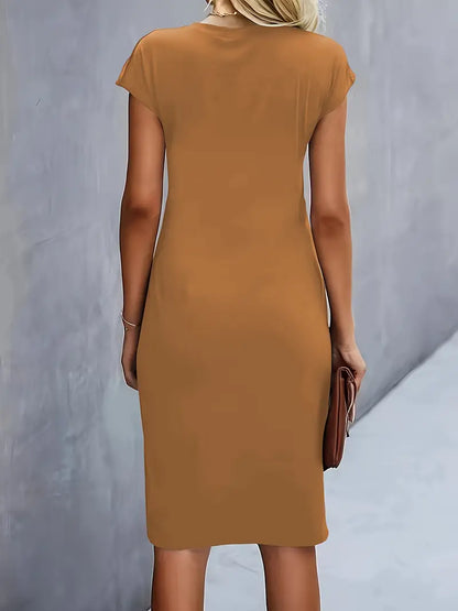 CD | Rochie midi cu arc frontal pentru femei