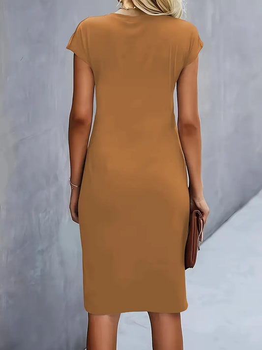 CD | Rochie midi cu arc frontal pentru femei