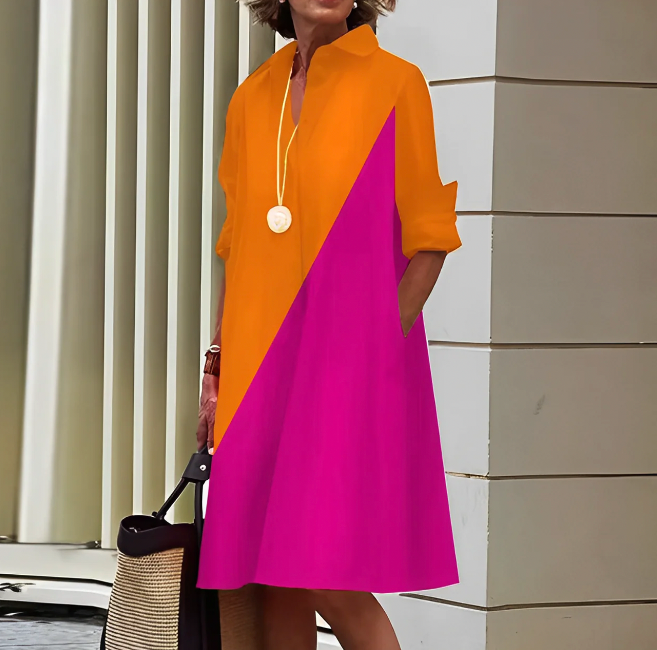 CD | Rochie midi elegantă pentru femei pentru vară
