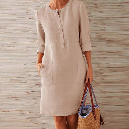 CD | Rochie midi elegantă, stilul brizei de vară