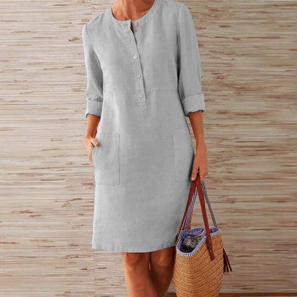 CD | Rochie midi elegantă, stilul brizei de vară