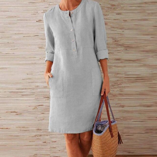 CD | Rochie midi elegantă, stilul brizei de vară