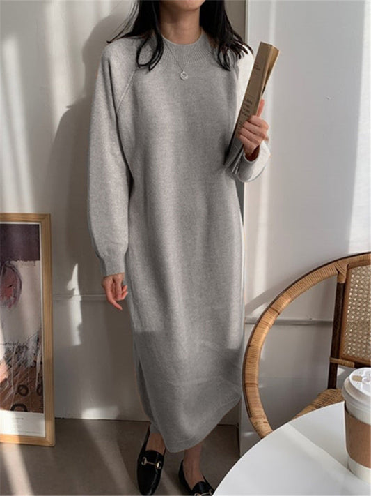 CD | Rochie midi tricotată confortabilă