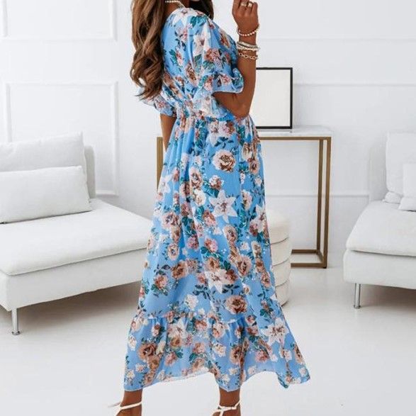 CD | Rochie midi cu decolteu în V în linie A YS10036