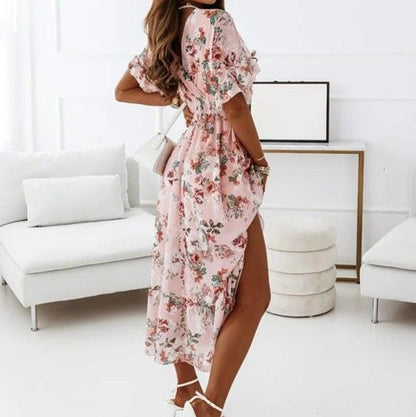 CD | Rochie midi cu decolteu în V în linie A YS10036