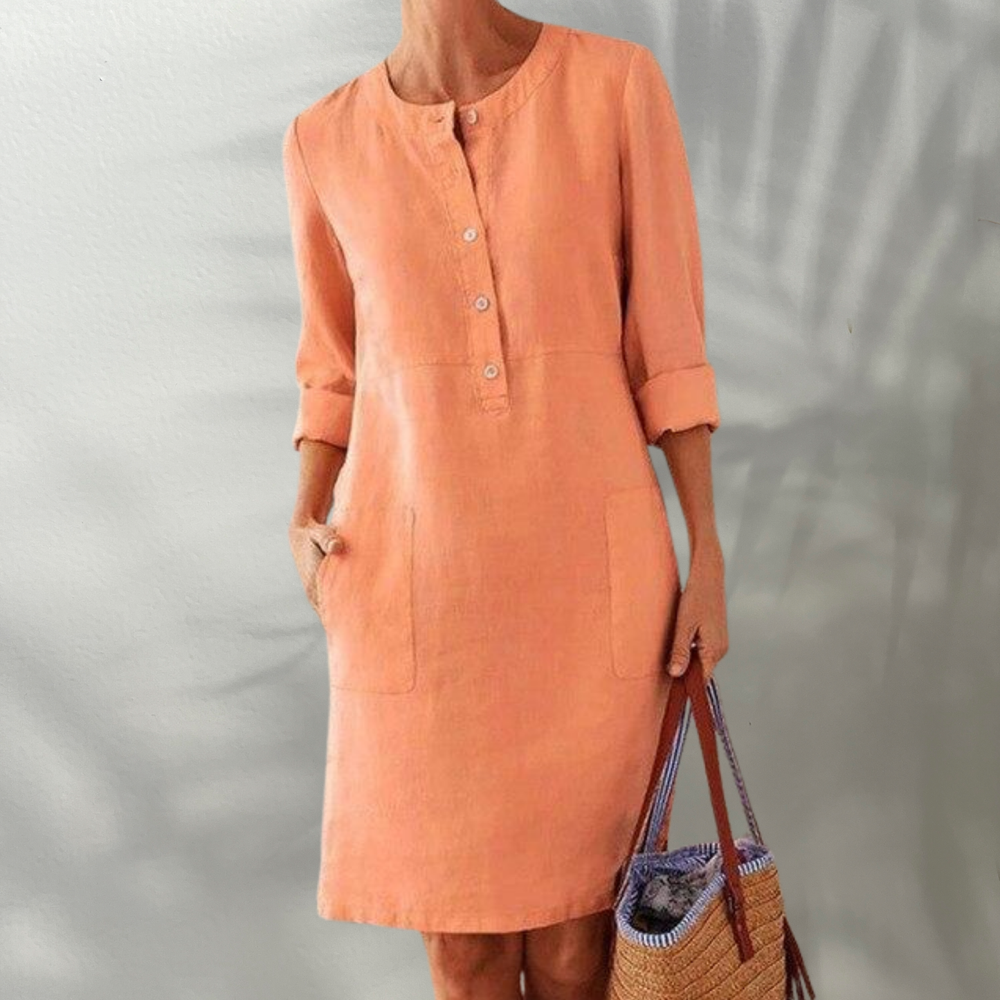 CD | Airy rochie midi pentru femei din material respirabil pentru ocazii de vară - elegant și confortabil