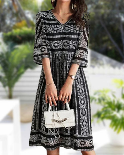 CD | Rochie midi neagră | Rochii midi pentru femei | Rochie midi cu mâneci