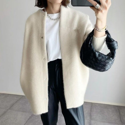 CD | Cardigan minimalist din amestec de lână