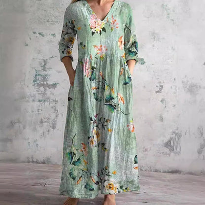 CD | Rochie maxi florală atemporală