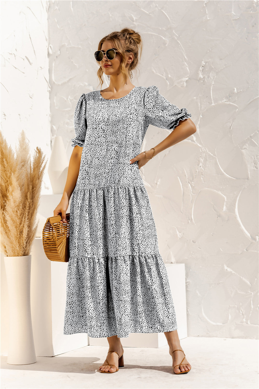CD | Rochie midi de gingham pentru fiecare zi