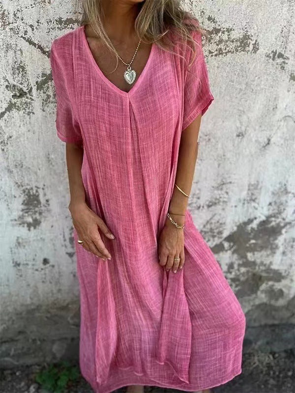 CD | Rochie midi elegantă cu decolteu în V