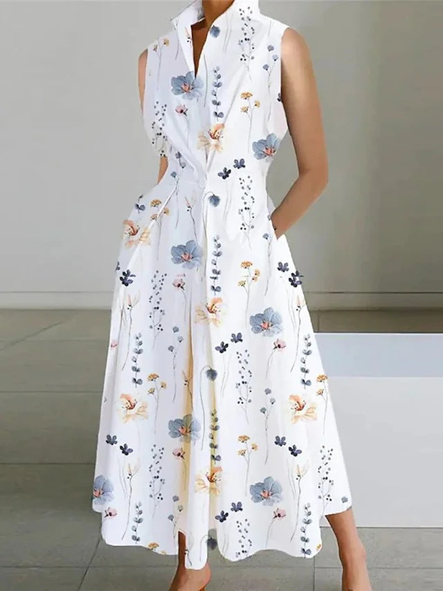 CD | Doamnelor vara Swing moda Polka Dot buton rochii