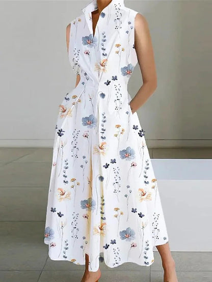 CD | Doamnelor vara Swing moda Polka Dot buton rochii