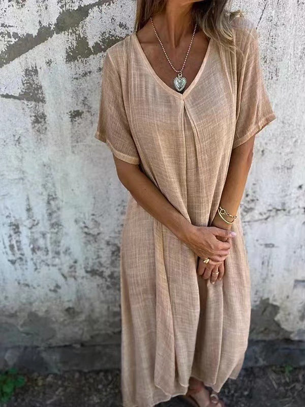 CD | Rochie midi elegantă cu decolteu în V