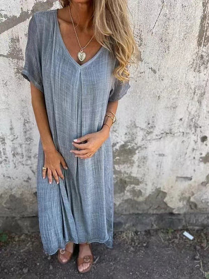 CD | Rochie midi elegantă cu decolteu în V