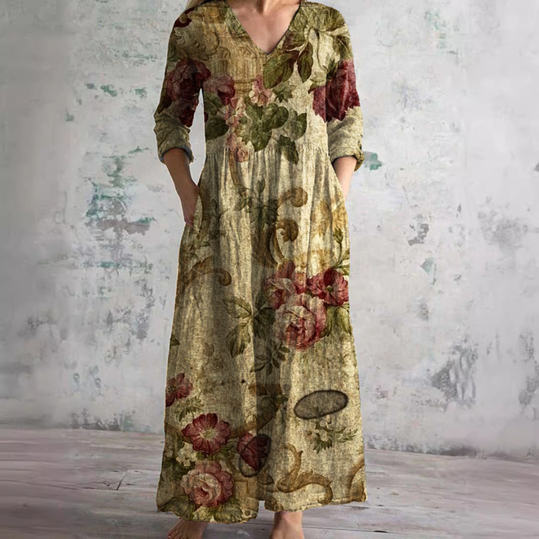 CD | Rochie maxi florală atemporală