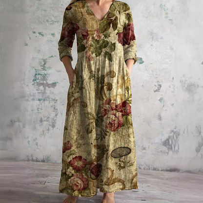 CD | Rochie maxi florală atemporală