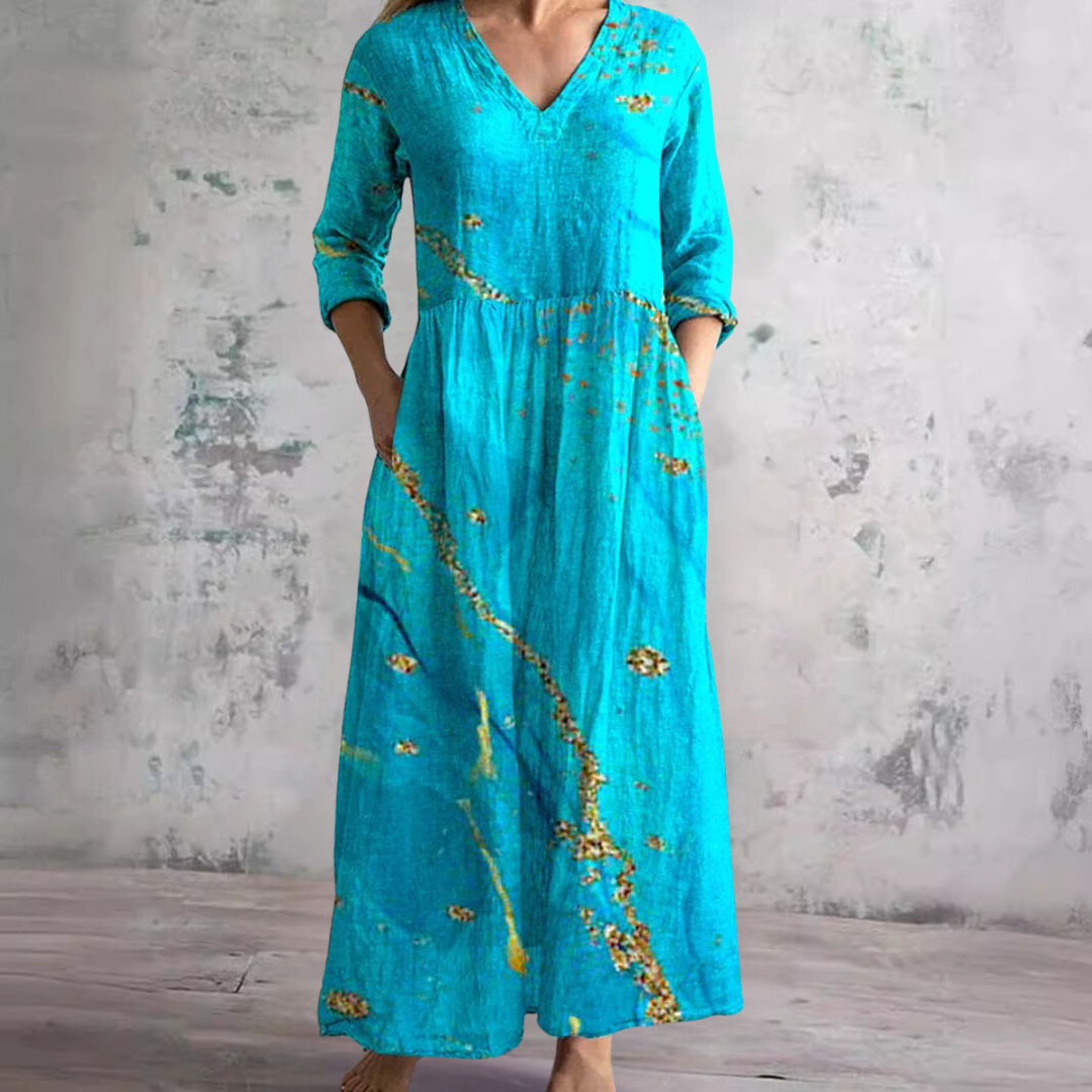 CD | Rochie maxi florală atemporală