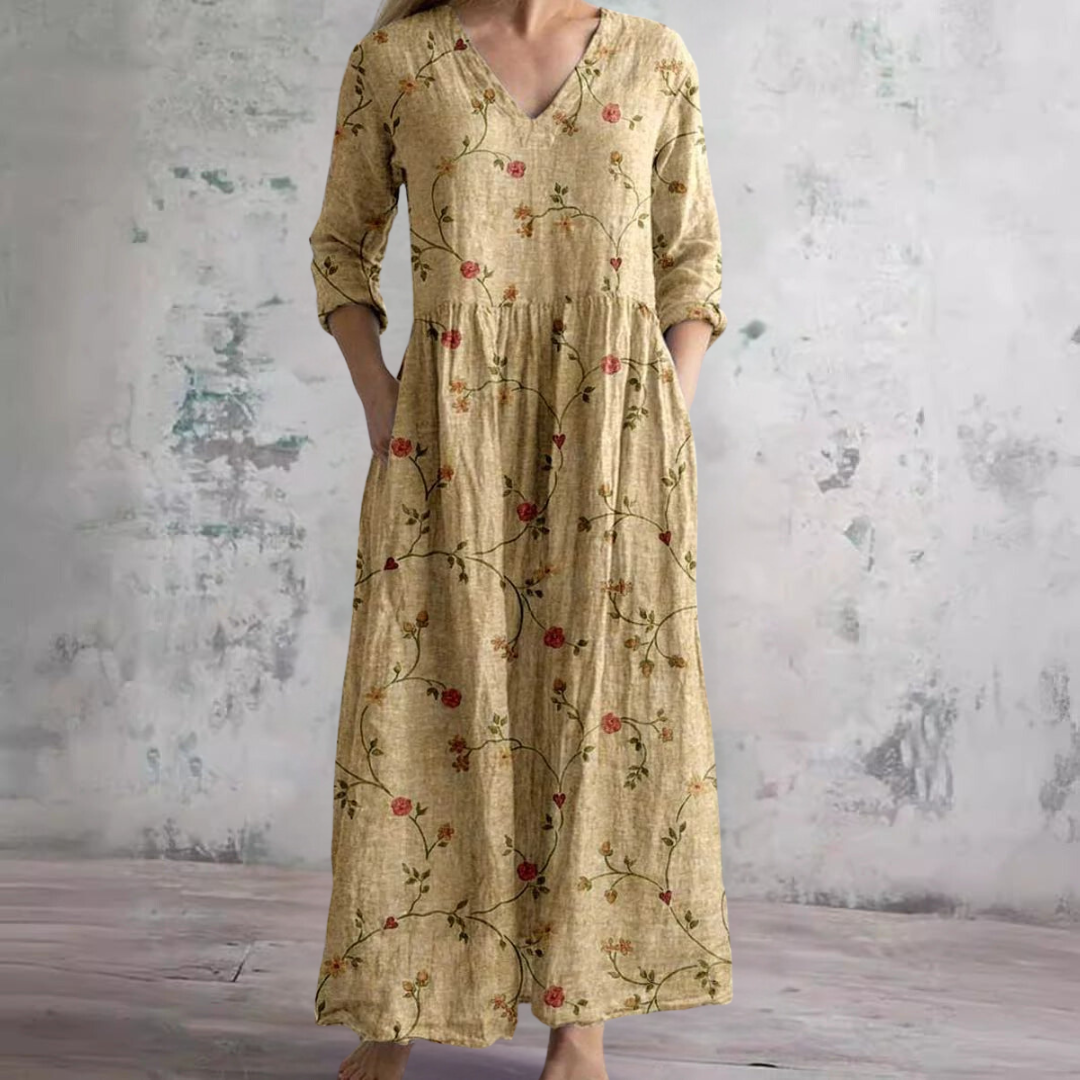 CD | Rochie maxi florală atemporală
