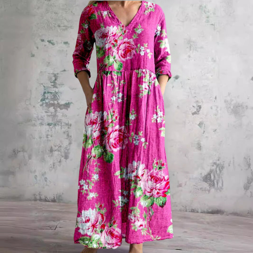 CD | Rochie maxi florală atemporală