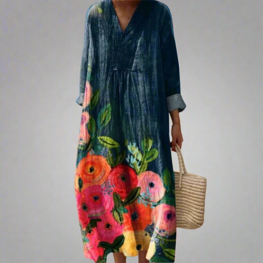 CD | Rochie maxi florală Watercolour