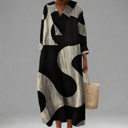 CD | Rochie maxi care curge abstract