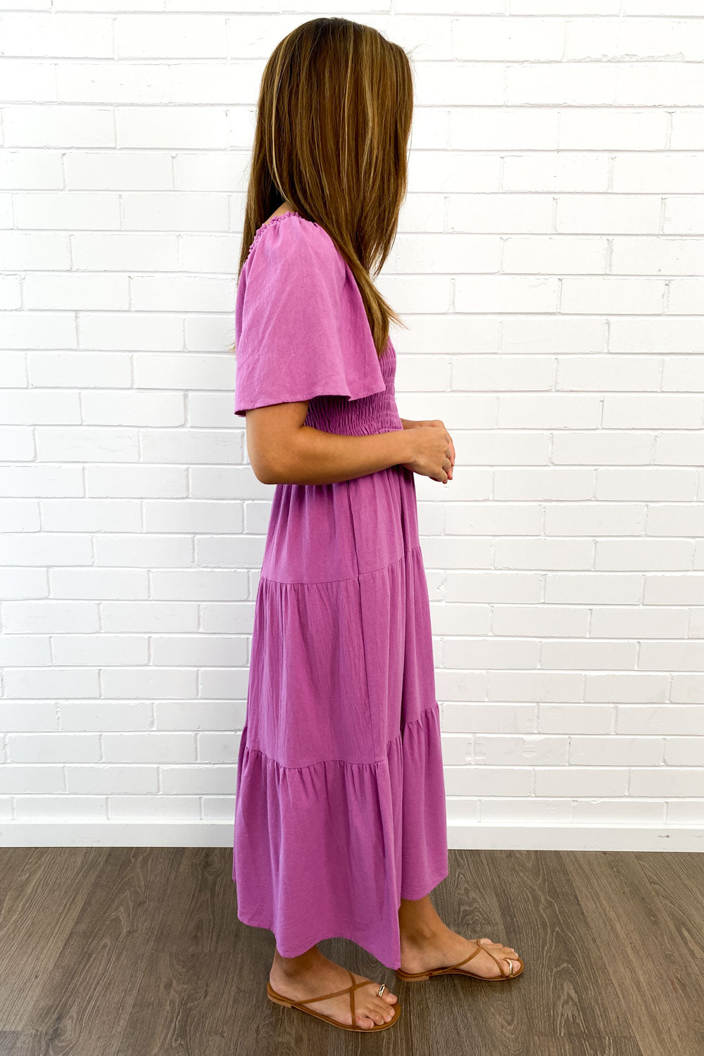 CD | Rochie midi feminină fără umeri
