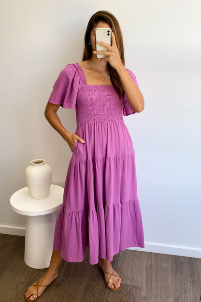 CD | Rochie midi feminină fără umeri