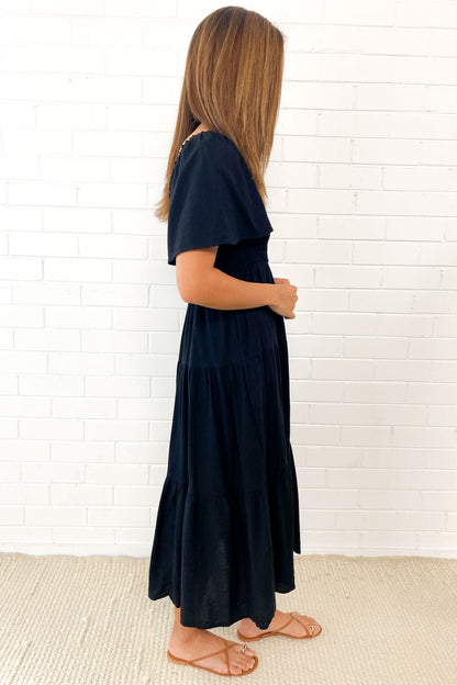 CD | Rochie midi feminină fără umeri
