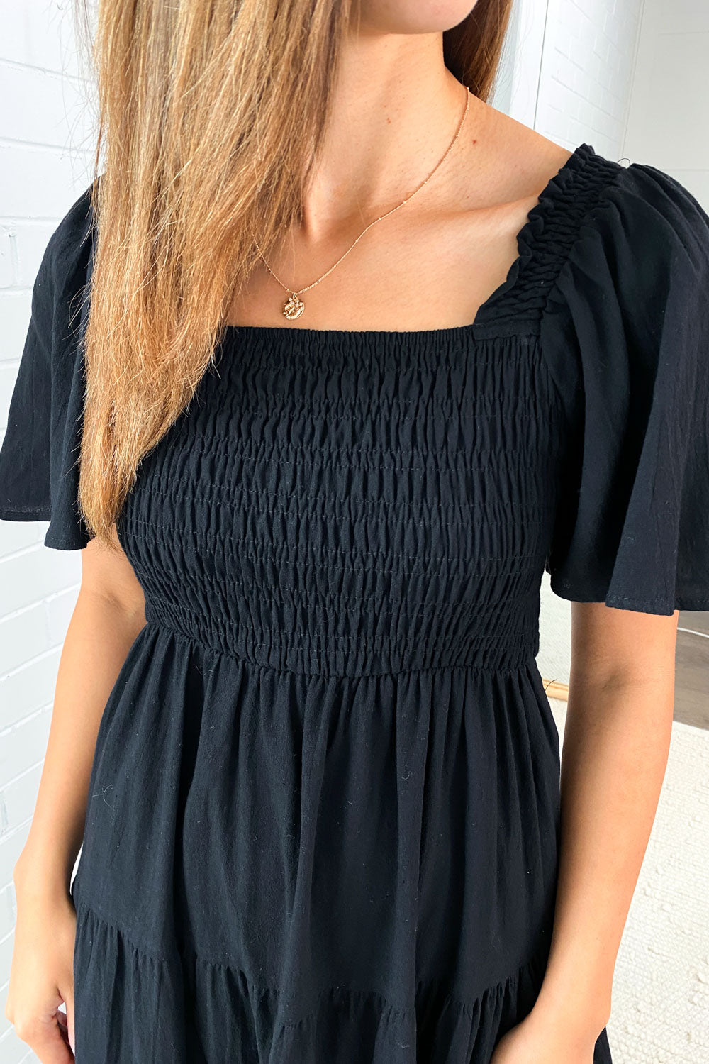 CD | Rochie midi feminină fără umeri