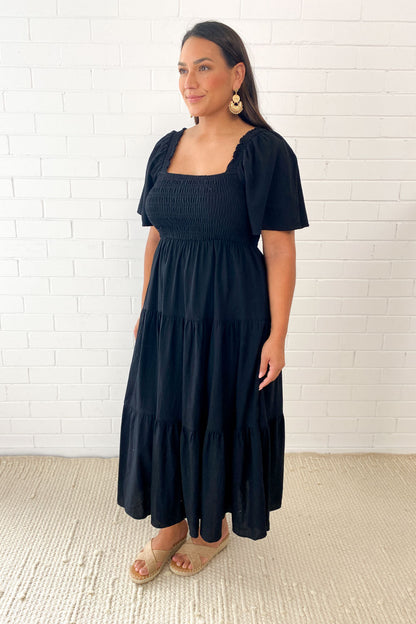 CD | Rochie midi feminină fără umeri