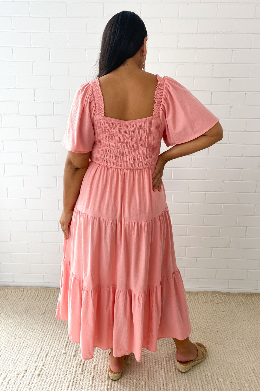 CD | Rochie midi feminină fără umeri