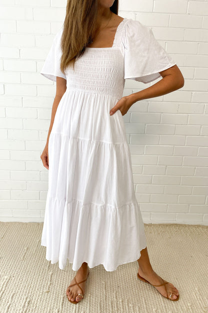 CD | Rochie midi feminină fără umeri