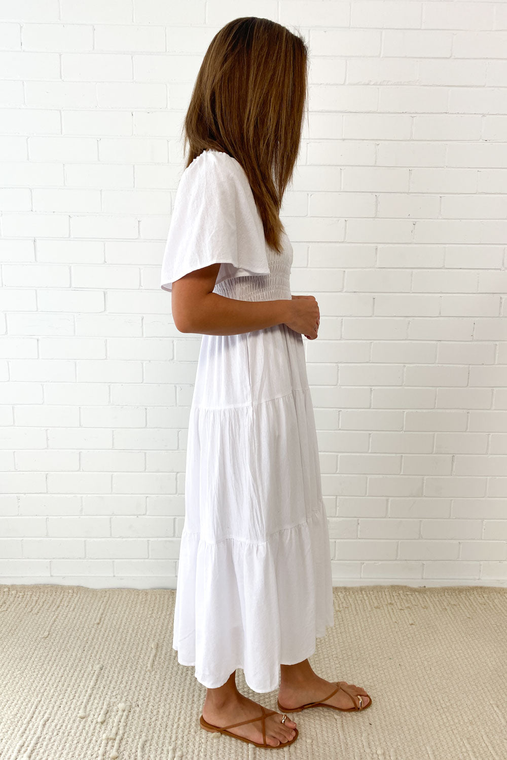 CD | Rochie midi feminină fără umeri