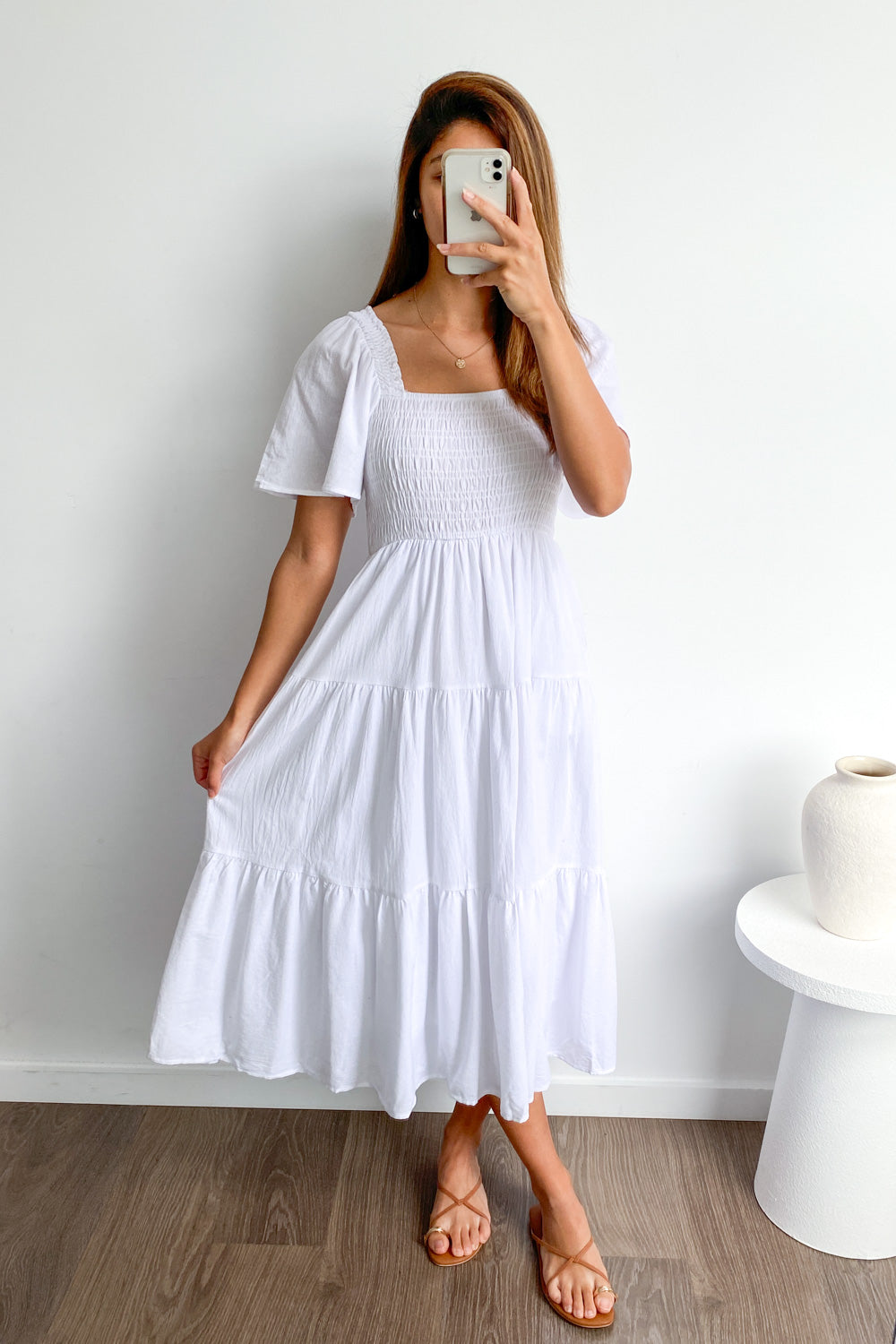 CD | Rochie midi feminină fără umeri