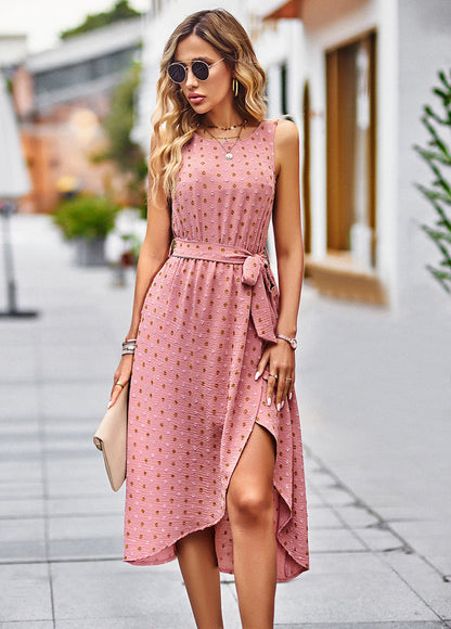 CD | Rochie midi cu puncte Romantică și elegantă