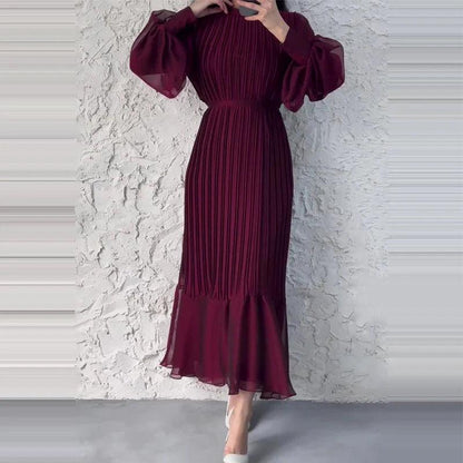 CD | Rochie midi plisată pentru femei - Design elegant și atemporal