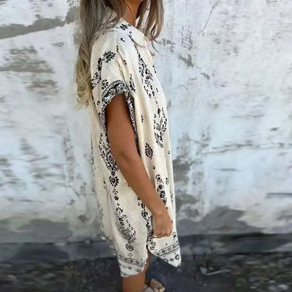 CD | Rochie midi cu buzunare cu nasturi