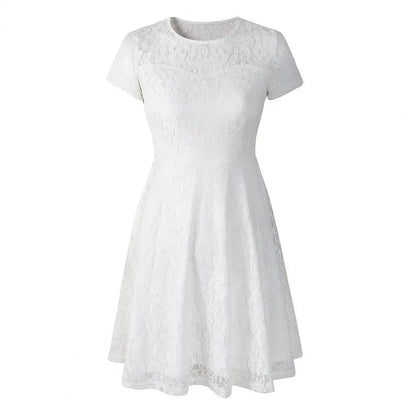CD | Elegant plus dimensiunea vara mini rochie A-line rotund decolteu stil