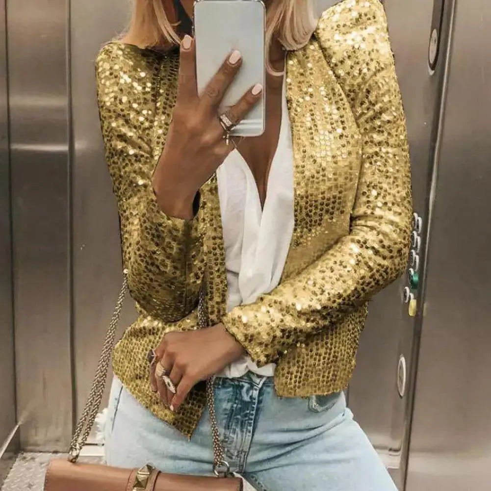 CD | Blazer elegant cu paiete