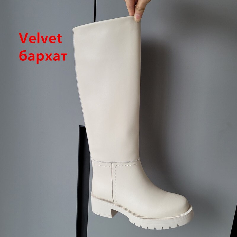 CD | Cizme de genunchi din piele naturală pentru femei