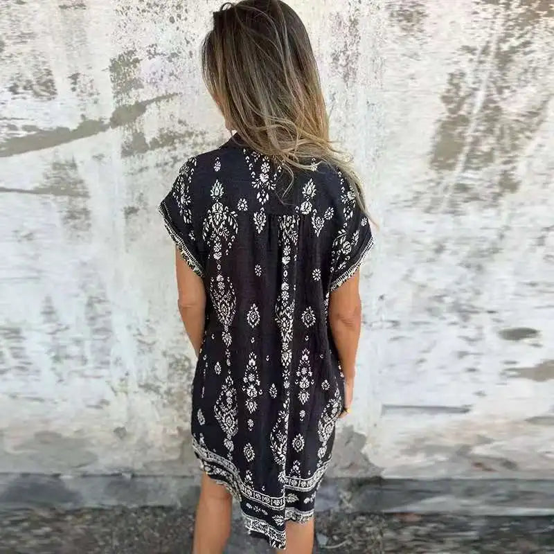 CD | Rochie midi cu buzunare cu nasturi