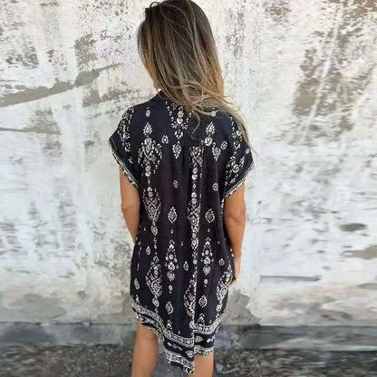 CD | Rochie midi cu buzunare cu nasturi