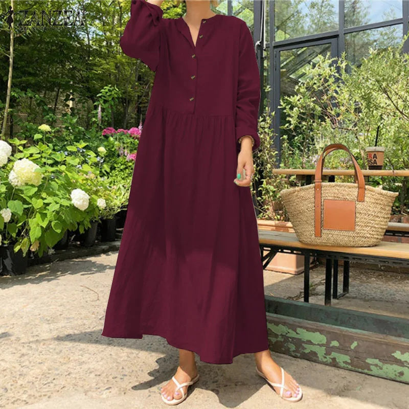 CD | Elegant vrac rochie lungă pentru femei
