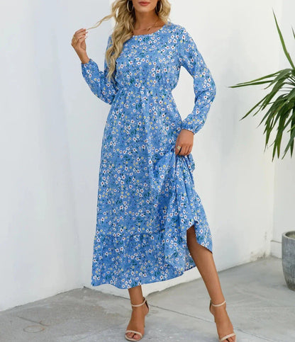 CD - Rochie florală elegantă cu talie flatată