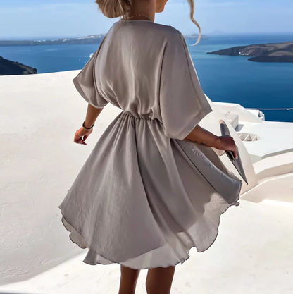 CD | Rochie mini de vară chic cu talie înaltă