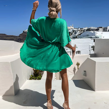 CD | Rochie mini de vară chic cu talie înaltă